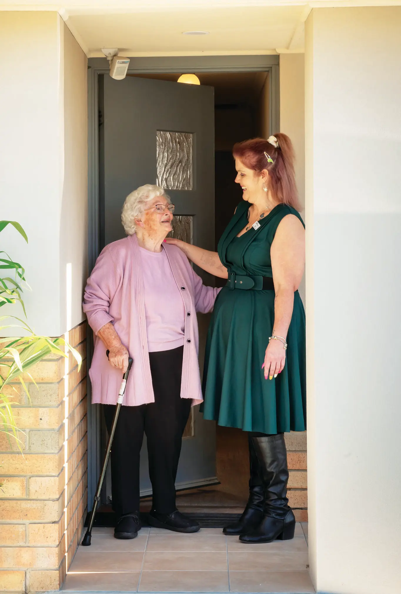 Mrs Patricia Griffin and Bec Marshall (Home Support Worker)