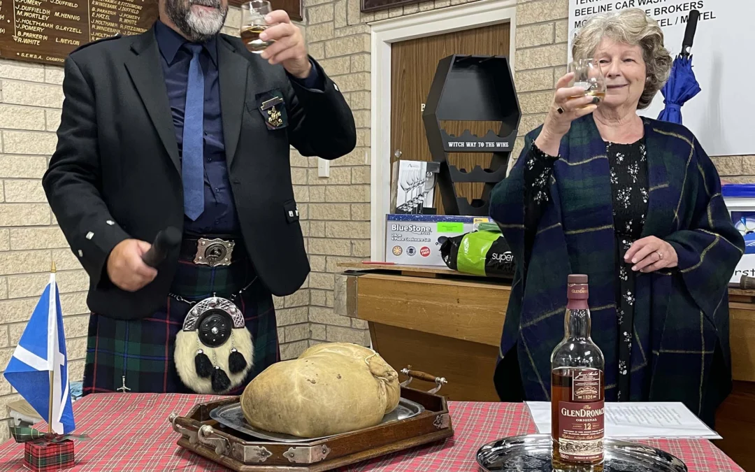 Haggis at St Andrew’s dinner