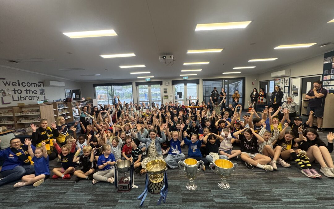 Footy fever hits school