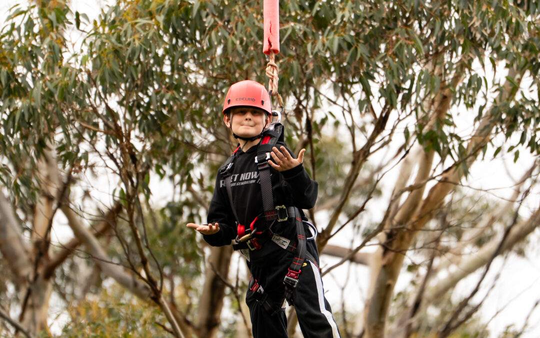 Flying high at camp